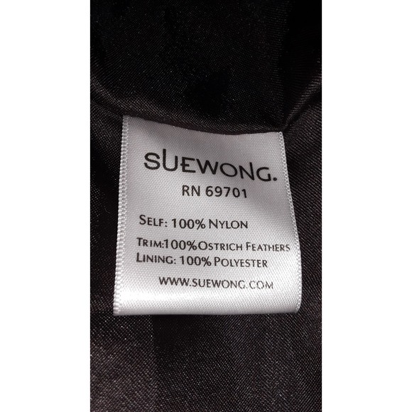 Sue Wong Sz 10 Old Hollywood Glam Soutache Ostrich Feather Evening Jacket - Picture 4 of 11
